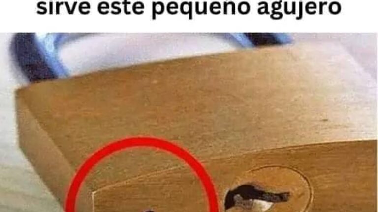 Para que sirve el agujero 🧐de los candados?